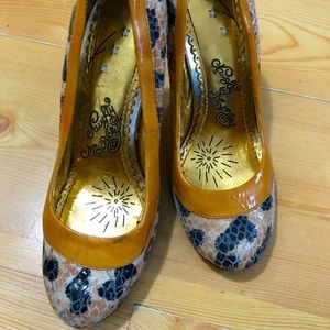 Naughty Monkey Pumps Heels Snakeskin